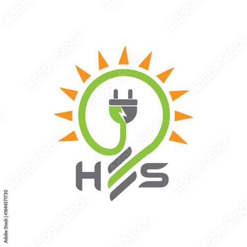 Green Energy Logo: Sustainable Power, Eco-Friendly Electricity, Renewable Energy Solutions, Bright Future,  Clean Technology.