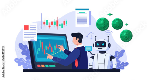 AI-Powered Trading System: Analyzing Financial Markets with Automated Trading Robots