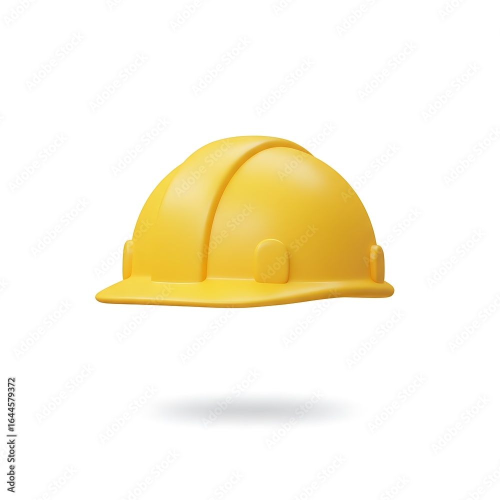 Fototapeta premium Yellow Safety Helmet Icon