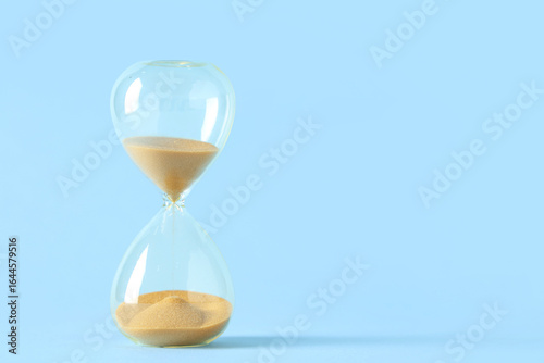 Stylish hourglass with yell...