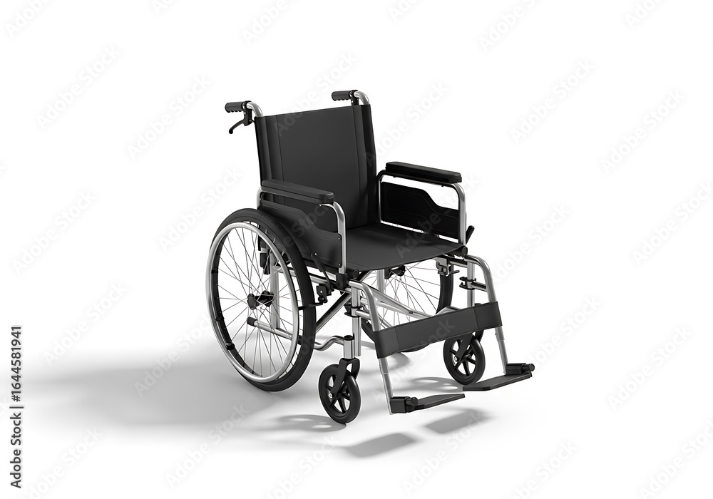 Fototapeta premium Isolated Wheelchair Illustrating Mobility Assistance and Healthcare Solutions