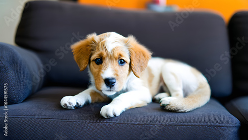 Puppy Laying on Couch