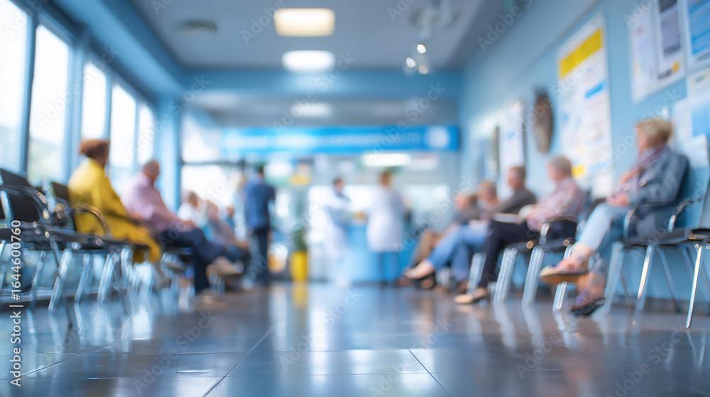 Hospital Waiting Room: Patients Awaiting Care Hospital Waiting Room: Patients Awaiting Care