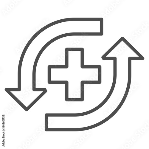 Recovery Outline Icon Element For Design