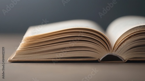 Inspiration from book pages turning library closeup view calm