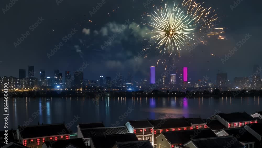 custom made wallpaper toronto digitalPohon Mei Hua dengan Hiasan Angpao