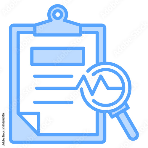 Diagnosis Blue Icon Element For Design