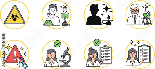 HACCP icons visualize hazard, analysis, control, and critical points