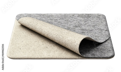 Two-toned fabric layers, one folded over the other