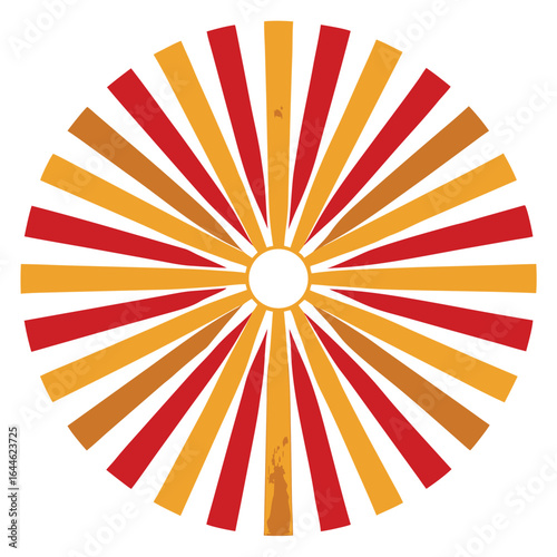 Dynamic radial lines exploding from a central point creating a starburst effect for advertising and promotional banners