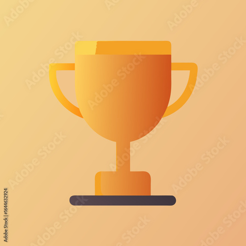 Celebrate achievement with a gleaming golden trophy, symbolizing success and victory in any competition.