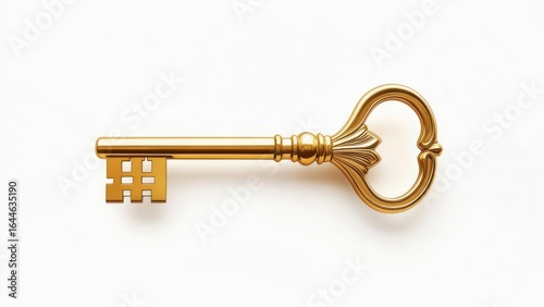 Golden antique key (1)