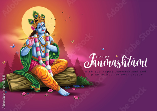 happy janmashtami poster 2025