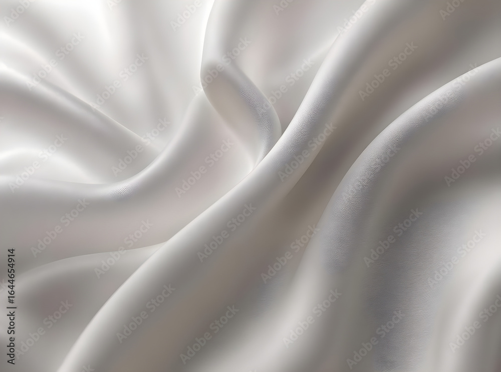 Obraz premium silk fabric background, off-white color fabric modern style background with wrinkles in high resolution