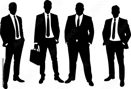 Men in Suits Silhouettes