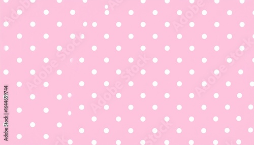 Pink polka dot pattern on a soft background.