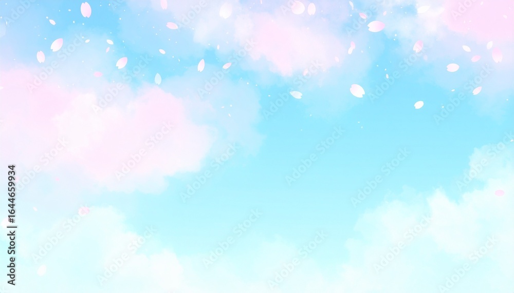 Pastel clouds and sky background vector. Pastel clouds and sky background vector.