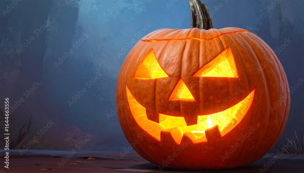 Obraz premium jack o lantern pumpkin orange