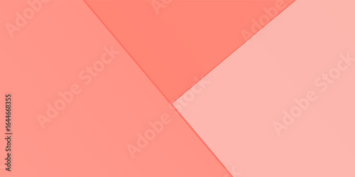 Living Coral abstract geometric paper background. Color Moder Arts. Main trend concept.