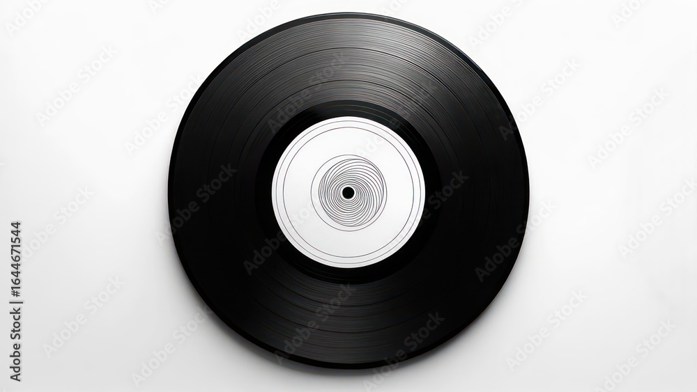 Obraz premium Black vinyl record