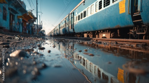 Reflections of India's Railways: A Glimpse into Local Transport and Culture