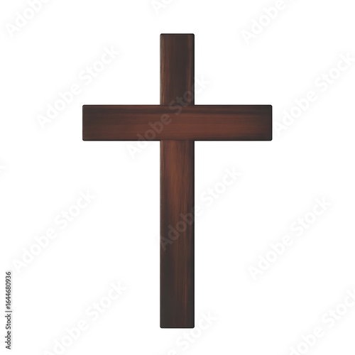 Wallpaper Mural Simple wooden cross symbol conveying faith hope and spirituality Torontodigital.ca