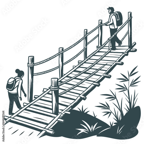Bamboo Bridge in Vang Vieng