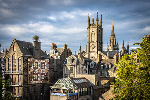 aberdeen, city centre, granite city, granite, historic building, scotland, uk, europe