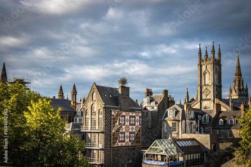 aberdeen, city centre, granite city, granite, historic building, scotland, uk, europe