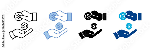 Loan  Icon Set Multiple Style Collection