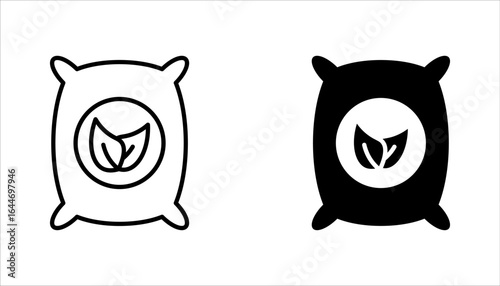 fertilizer icon set. Thin line fertilizer icon from agriculture and farm collection. vector illustration on white background