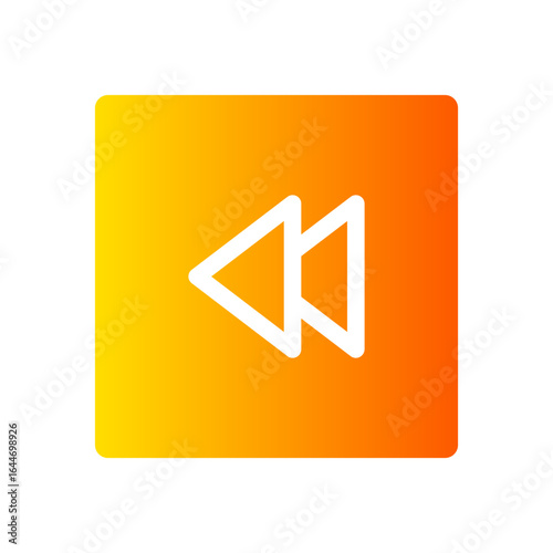rewind gradient icon