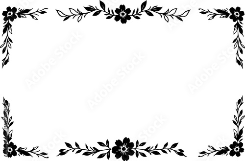 Floral Heart Wreaths & Love Banner Line Art Set" vector bundle