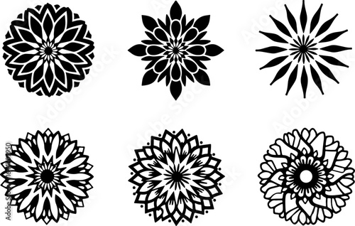 Abstract Circular Pattern Set