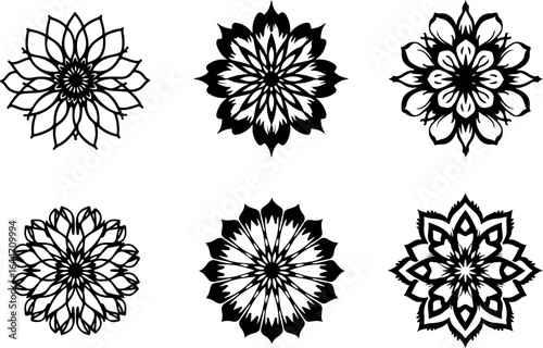 Abstract Circular Pattern Set