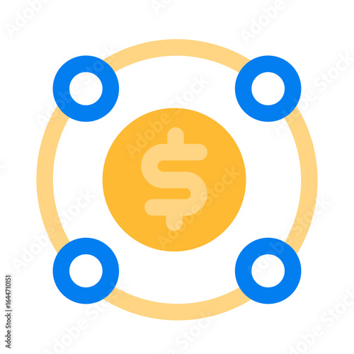 monetize flat icon