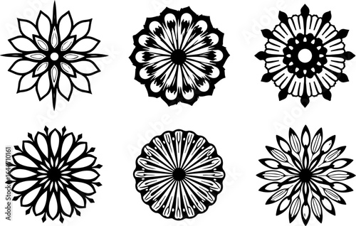 Abstract Circular Pattern Set