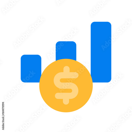 paid engagement flat icon
