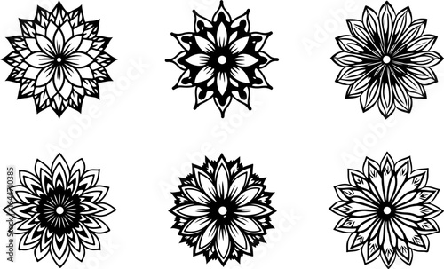 Abstract Circular Pattern Set