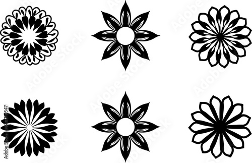Abstract Circular Pattern Set