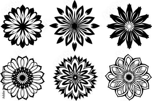 Abstract Circular Pattern Set
