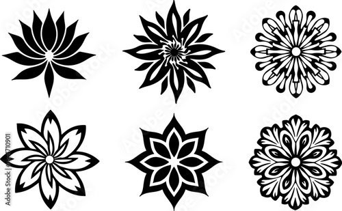 Abstract Circular Pattern Set