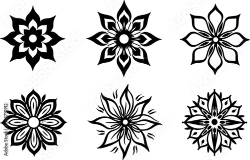 Abstract Circular Pattern Set