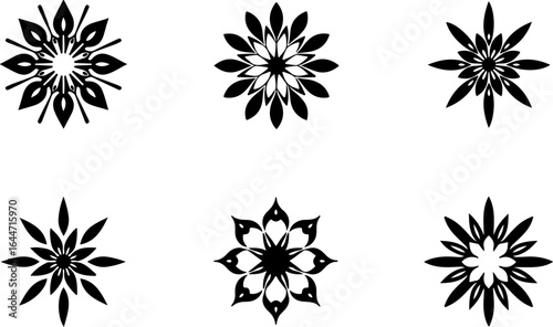 Abstract Circular Pattern Set