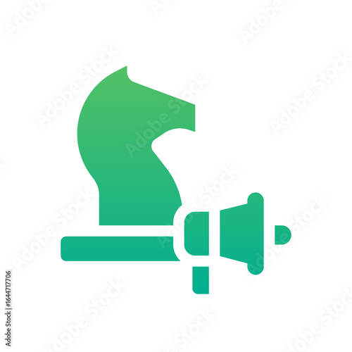 marketing strategy gradient icon