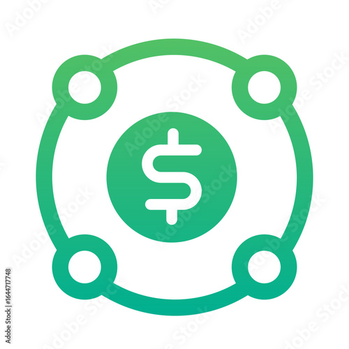 monetize gradient icon