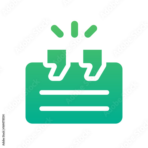testimony gradient icon