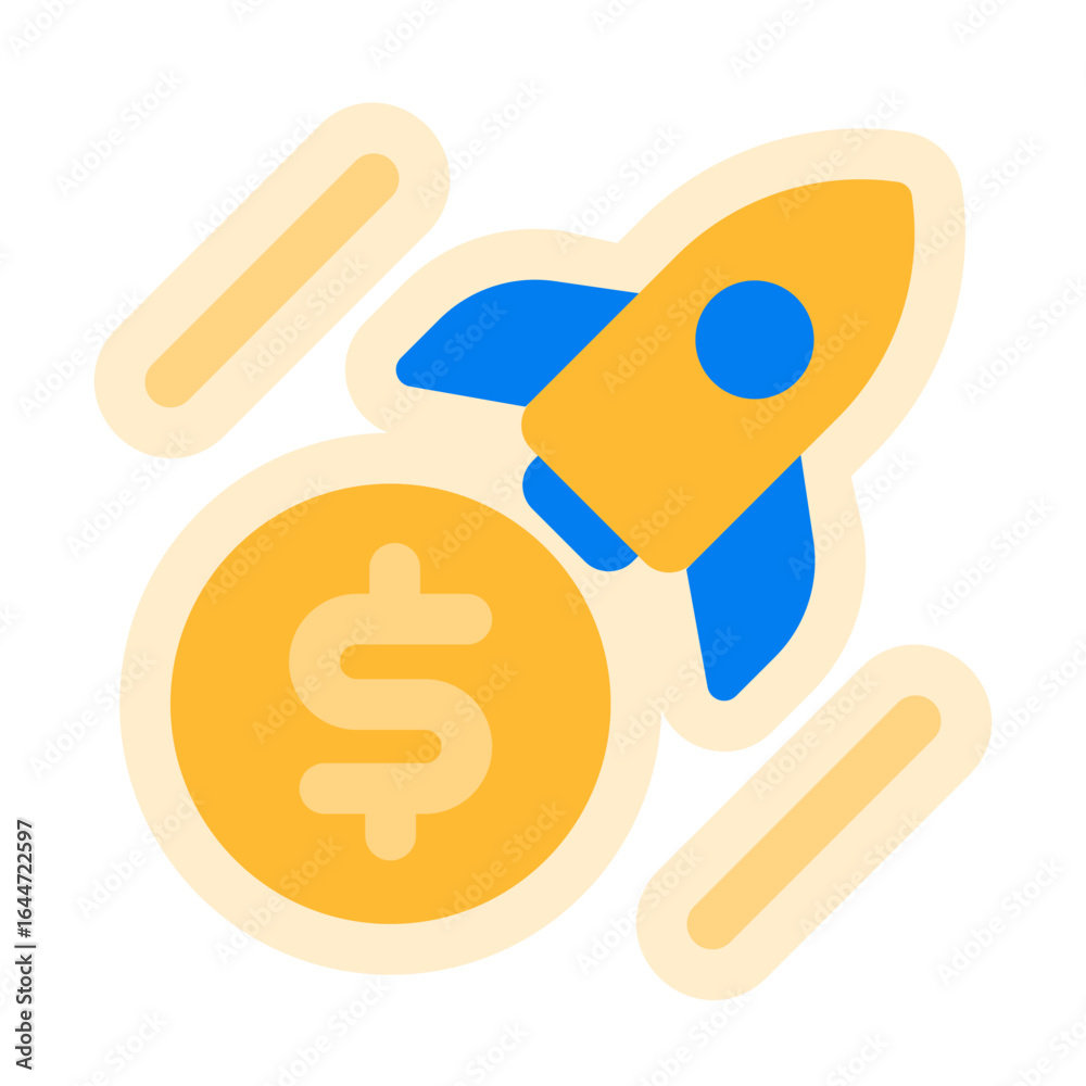 Fototapeta premium boost sales flat sticker