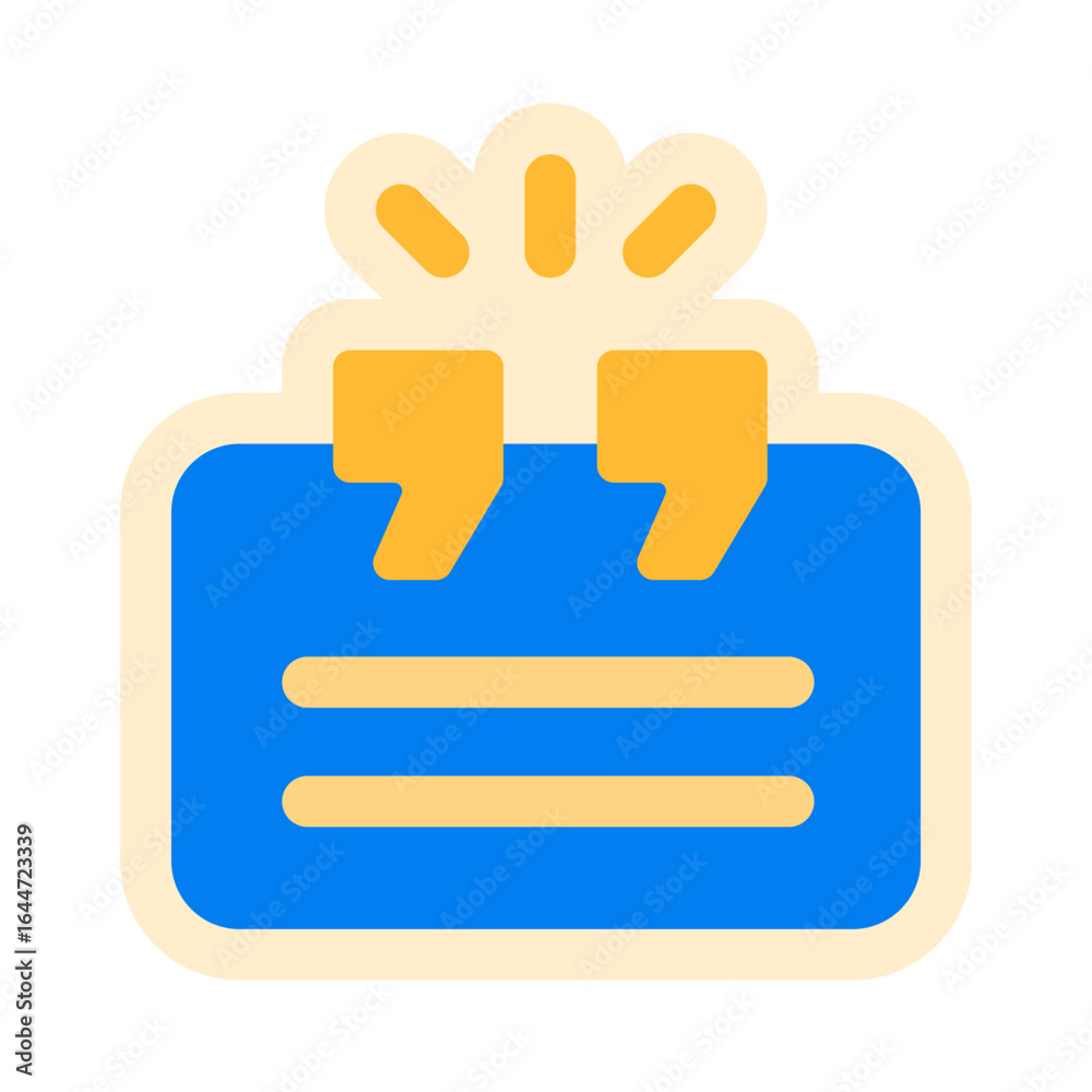 Obraz premium testimony flat sticker