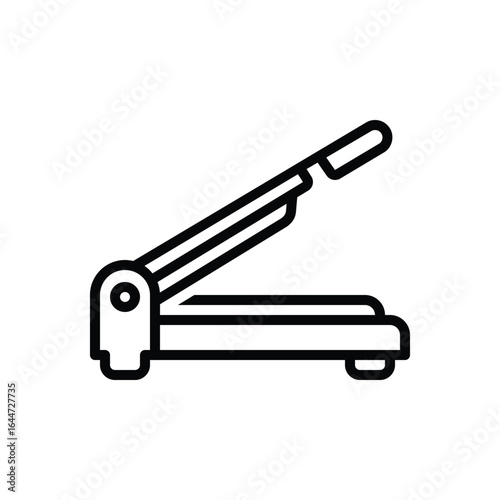 Black line icon for paper cutter